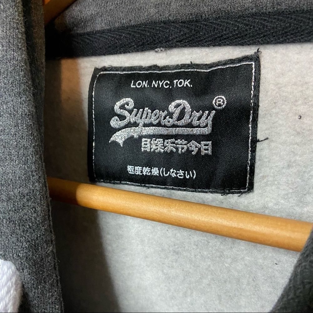 Super Dry Premium Sequin Entry Jacket Hoodie Gray… - image 7